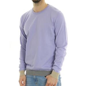 MAGLIA CON CONTRASTI LILLA